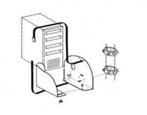 Midmark CPU Holder / Compnents - Slim Line CPU Holder - 9A443001