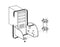 Midmark CPU Holder / Compnents - Slim Line CPU Holder - 9A443001