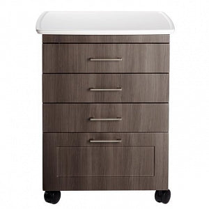 Midmark Corp M4 Mobile Treatment Cabinets - Mobile Cart, Reg Casters, Acorn Wood Grain - M41C.459.SEB
