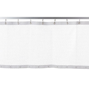 Medline Mesh Panel for Disposable Snap Panel Cubicle Curtains - Snap Panel Mesh, White, 66" x 20" - MIT6M066X20V