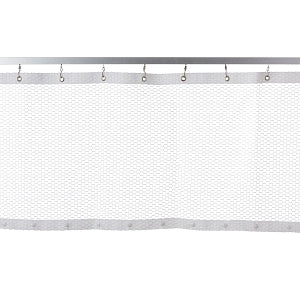 Medline Mesh Panel for Disposable Snap Panel Cubicle Curtains - Snap Panel Mesh, White, 300" x 28" - MIT6M300X28V