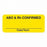 MarketLab Blood Bank Labels - LABEL, ABO / RH CONFIRMED, YELLOW - 0339