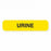 MarketLab Urine Collection Labels - LABEL, URINE, YELLOW, W/BLACK TEXT - 0362
