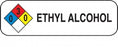 MarketLab Chemical Hazard Labels - LABEL, ETHYL ALCOHOL, MULTI-COLOR, 250 - 0740