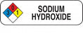 MarketLab Chemical Hazard Labels - LABEL, SODIUM HYDROXIDE, MULTI-COLOR, 250 - 0745