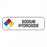MarketLab Chemical Hazard Labels - LABEL, SODIUM HYDROXIDE, MULTI-COLOR, 250 - 0745