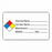 MarketLab Chemical Hazard Labels - LABEL, MSDS CHEMICAL NAME, MULTI-COLOR, 250 - 0748