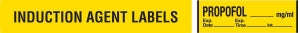 MarketLab Induction Agent Medication Label Tape - Thiopental 2.5% Label - 10222