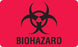 MarketLab Induction Agent Medication Label Tape - Biohazard Label, 2-3/4" x 1-3/4" - 1022