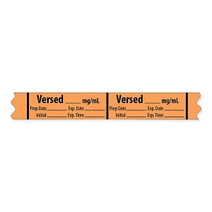 MarketLab Tranquilizer Medication Label Tape - LABEL, VERSED, MG / ML - 10231