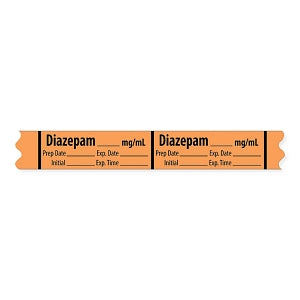 MarketLab Tranquilizer Medication Label Tape - LABEL, DIAZEPAM - 10234