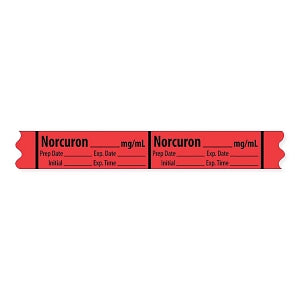 MarketLab Muscle Relaxant Medication Label Tape - LABEL, NORCURON, MG / ML - 10245