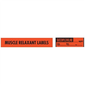 MarketLab Muscle Relaxant Medication Label Tape - LABEL, NIMBEX, MG / ML - 10257