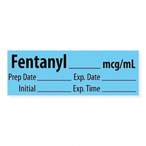 MarketLab Narcotics Medication Pre-Cut Label - LABEL, FENTANYL, MCG / ML, 500EA / RL - 10272-PRE