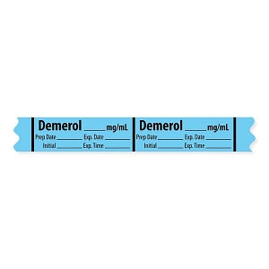 MarketLab Narcotics Medication Label Tape - LABEL, DEMEROL, MG / ML - 10273