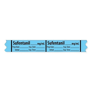 MarketLab Narcotics Medication Label Tape - LABEL, SUFENTANIL, MG / ML - 10274