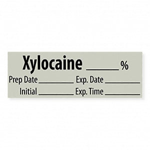 Marketlab Local Anesthetic Medication Pre-Cut Label - LABEL, XYLOCAINE, % - 10306-PRE