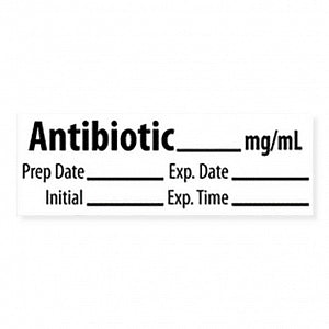 Marketlab Pre-Cut "Antibiotic" Medication Labels - LABEL, ANTIBIOTIC, MG / ML - 10322-PRE