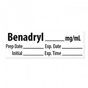 Marketlab Miscellaneous Pre-Cut Medication Labels - LABEL, BENADRYL - 10324-PRE