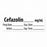 Marketlab Miscellaneous Pre-Cut Medication Labels - LABEL, CEFAZOLIN - 10327-PRE