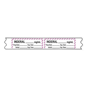 Marketlab Hypotensive Agent Medication Pre-Cut Label - LABEL, INDERAL - 10362-PRE