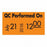MarketLab Label Gun - LABELS, QC PERFORMED ON, FLOURESCENT ORNGE - 1078-OR