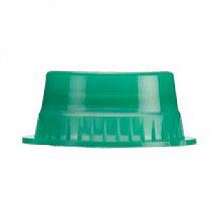 MarketLab Solid Color Tube Caps - CAPS, SOLID TUBE, 13MM, GREEN - 1131-GN