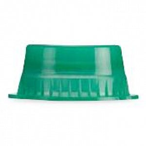 MarketLab Solid Color Tube Caps - CAPS, SOLID TUBE, 13MM, GREEN - 1131-GN