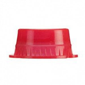 MarketLab Solid Color Tube Caps - CAPS, SOLID TUBE, 13MM, RED - 1131-RD