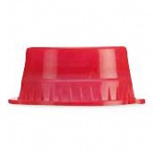 MarketLab Solid Color Tube Caps - CAPS, SOLID TUBE, 13MM, RED - 1131-RD