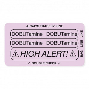 MarketLab Three-Part Piggyback Labels - LABEL, THREE-PART PIGGYBACK, DOBUTAMINE-RL - 12448
