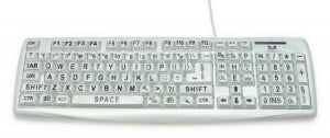 MarketLab Keyboard Cover - KEYBOARD COVER, B / W, HIGH CONTRAST - 1246
