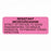 MarketLab Precautions Labels - LABEL, RESISTANT MICROORGANISM-RL/320 - 12686