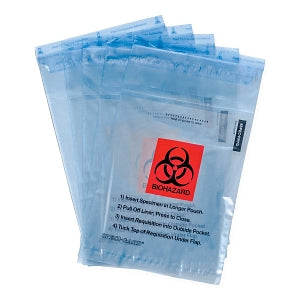 MarketLab Enhanced Speci-Gard Biohazard Bags - BIOHAZARD BAG, 6 X 10", TRANSLUCENT - 13007-BL