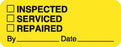 MarketLab Equipment Service and Inspection Labels - LABEL, INSPECTED / SERVICED / REPAIRED, RL/420 - 13422