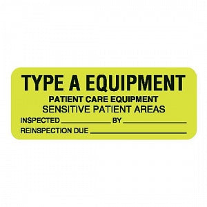 MarketLab Equipment Service and Inspection Labels - LABL, INSPECT PT AREA TYPE A EQUIP, RL/420 - 13426