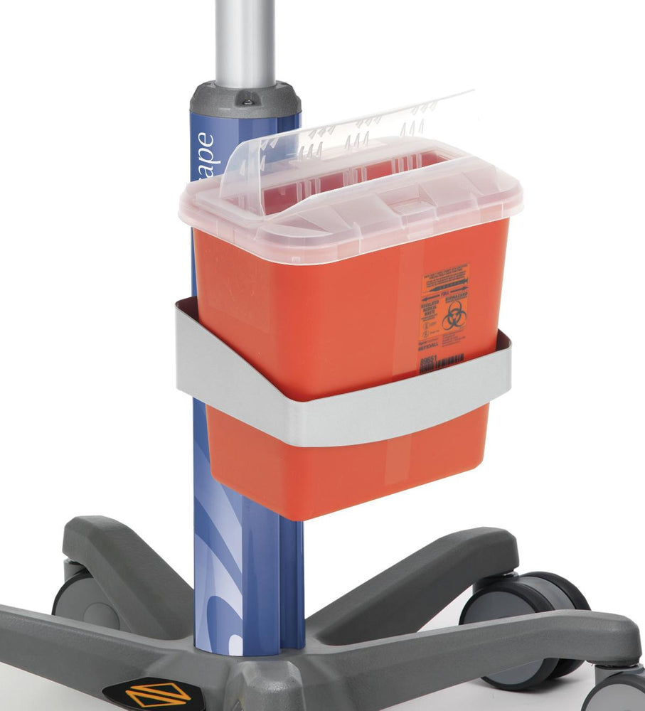 Utility Bin / Sharps Container Holder for Agility Carts byMarketlab