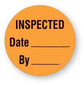 MarketLab Equipment Service and Inspection Label - LABEL, INSPECTED BY, 1" DIA, RL/885 - 13591