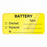 MarketLab Equipment Service and Inspection Label - LABEL, BATTERY MAINTENANCE, RL/500, SELF L - 13598