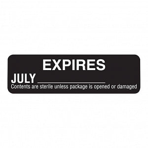 MarketLab Expire Labels - LABEL, STERILIZEDEXPIRATION, JUL-BLACK-RL ...