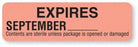 MarketLab Expire Labels - LABEL, STERILIZEDEXPIRATION, SEP-PINK-RL/ - 13602-PK