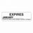 MarketLab Expire Labels - LABEL, STERILIZEDEXPIRATION, JAN-WHITE-RL - 13602-WH