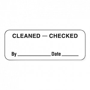 Last Cleaned Label MarketLab Disinfection Labels - LABEL, CLEAN CHECKED BY, RL/470 - 1360 ...