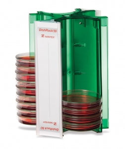 MarketLab DishRack 80 Petri Dish Transport Carrier - DISHRACK 80, FOR 88 PETRI DISHES, 100MM - 13755-GN