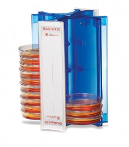 MarketLab DishRack 50 Petri Dish Transport Carrier - DISHRACK 50, FOR 52 PETRI DISHES, 100MM - 13756-BL
