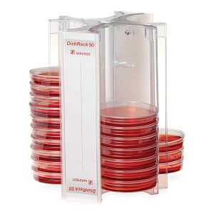 MarketLab DishRack 50 Petri Dish Transport Carrier - DISHRACK 50, FOR 52 PETRI DISHES, 100MM - 13756-BL