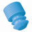 MarketLab Flanged Tube Caps For 16mm Tubes - FLANGE PLUG CAPS, FOR 16MM TUBES, BLUE - 1446-BL