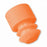 MarketLab Flanged Tube Caps For 16mm Tubes - FLANGE PLUG CAPS, FOR 16MM TUBES, ORANGE - 1446-OR