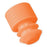 MarketLab Flanged Tube Caps For 16mm Tubes - FLANGE PLUG CAPS, FOR 16MM TUBES, ORANGE - 1446-OR