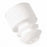 MarketLab Flanged Tube Caps For 16mm Tubes - FLANGE PLUG CAPS, FOR 16MM TUBES, WHITE - 1446-WH
